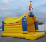 Commercial clown Theme Park Inflatable Bouncer Combo , Animal Inflatable Jumping Bouncy Castle