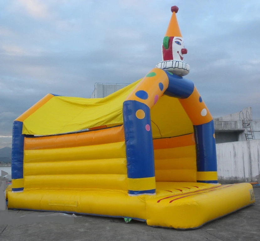 Commercial clown Theme Park Inflatable Bouncer Combo , Animal Inflatable Jumping Bouncy Castle