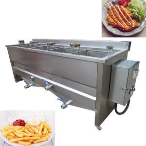 Commercial electric heating meat pie deep fryer Meatballs square fryer machine from china
