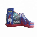 Commercial Inflatable Castle Slide Combo  Bouncy Bouncer Vinyl Inflatable Castle Inflatable Spider Man Bouncy Castle