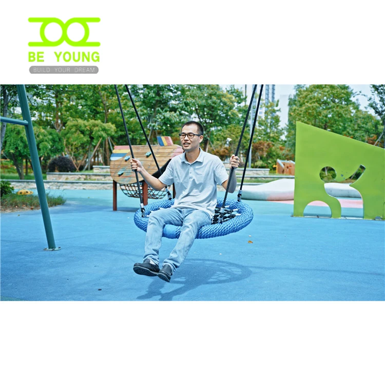 Commercial Swing Set Doll Cradle Hanging Suspension Swings High Quality Bondage Inside Ir Jaw Crusher Joki Jumper Kid Ride