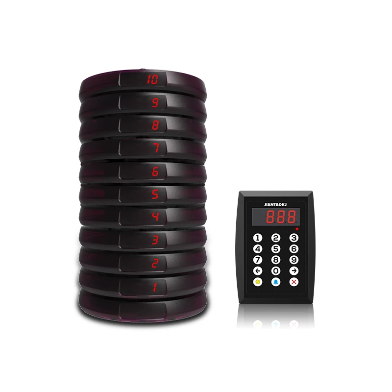 Competitive Price Disc Shape Restaurant Wireless Guest Pager