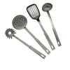 Cooking tools 4pcs stainless steel kitchen utensils with nylon