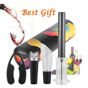 cool gadgets new release kitchen tool air pump wine opener and vacuum stopper set with cheap price