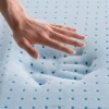 cooling gel infused memory foam pillow with holes