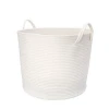 Cotton Rope Round Organizer Storage Basket with Handle