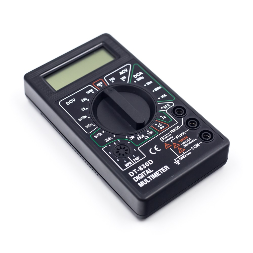 Counts Digital Multimeter Voltmeter Handheld Motorized Resistor Current Multifunction DT830D