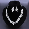 Crystal wedding gift unique bridal jewelry set for ladies