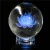 Import Custom 3d laser  lotus crystal ball crafts with led  base for decoration from China