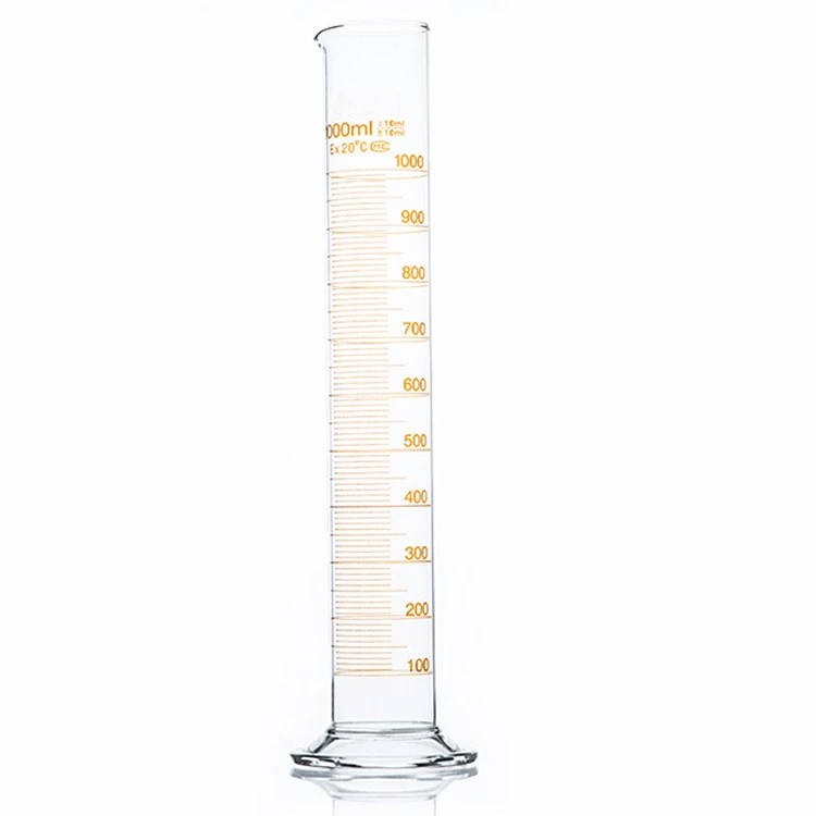 custom 5ml 10ml 25ml 50ml 100ml 250ml 500ml 1000ml glass cylinder Measuring Graduated Cylinder cylinder glass tall
