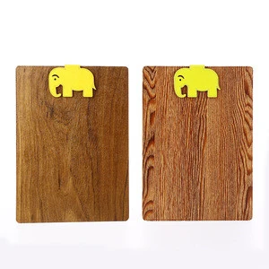 Custom a3/a4/a5/a6 cute wooden texture plastic waterproof magnetic clipboard