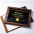 Custom Company  Authorization license Crystal Wooden Business Trophy Award Plaque