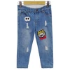 Custom Design Spring  boys Cartoon Animal Pattern jeans pants