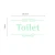 Import Custom design Toilet wall sticker living room decoration Fluorescent decal pvc sticker from China