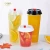 Import Custom logo printed disposable cold hot drink lid plastic cup clear pp cup boba bubble plastic cups from China