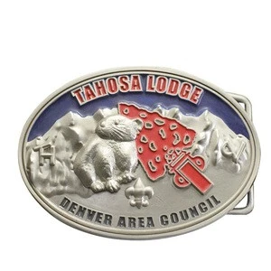 Custom Made Design Your Own Round Metal Silver Men Military Belt Buckle With Carving Logo