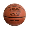 Custom USA hot sell love words pu basketball ball for son or grandchildren