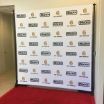 Custom Waterproof Adjustable large format backdrop banner stand