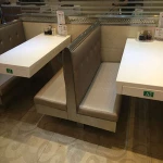 Customized Artificial Stone Restaurant Fast Food Dining Tables For Sale