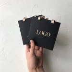Customized Black Kraft Paper Jewelry Bracelet Pull-Out Drawer Box With Satin Lining And Handle