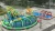 Import customized giant water park slides for sale cheap inflatable water park with floating obstacles from China