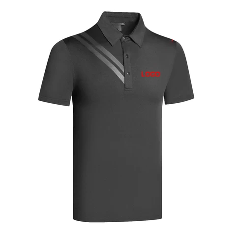 Customized Logo Men Casual T Shirts Fashion Embroidered Plain Golf Polo Blank T Shirt