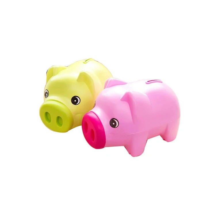 Cute Non-toxic Plastic Piggy Bank Saving Money Coin Box for Children Kids
