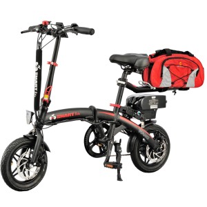 Cycling Dating 12inch 250W Mini Motor Electric Folding Bike Small Electric Moped Travel Bags Are Available