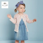 DB3323 dave bella spring fashion princess toddler sweaters baby clothes infant sweaters baby girl cardigan baby sweaters