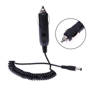 DC 12V Car Charger Charging Cable Spring Cord Line for Baofeng Two Way Radios Walkie Talkie UV-5R 5RE PLUS UV5A+