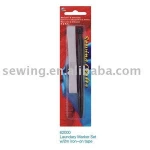 D&D sewing tool Cotton Fabric Laundry name label&1Pcs Blue ink ballpoint Pen Tag Name Recognition for Laundry&School (No62000)