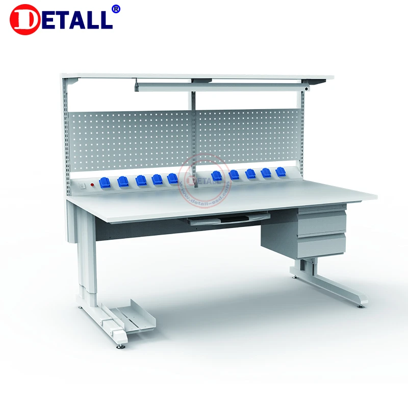 Detall electrical workbench adjustable metal portable work bench