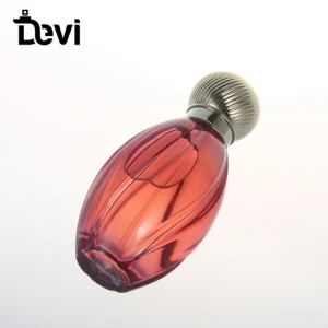 Devi Professional design own logo perfume bottle Round Threaded Metal Cap Perfume Bottle glass bottle for perfume