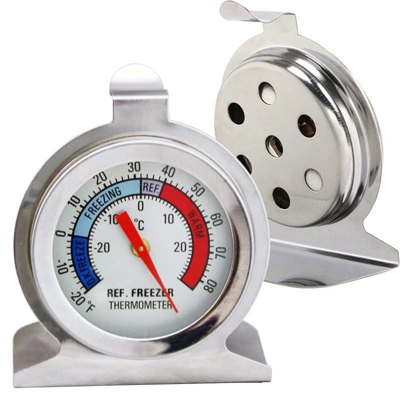 Dial refrigerator thermometer for home use with Hook and Panel Base wholesale  freezer thermometer