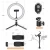 Dimmable LED Ring Light 10 inch 26cm With Fill Light Tripod Stand Phone Holder for Selfie Live Streaming Photography Photo Vlog