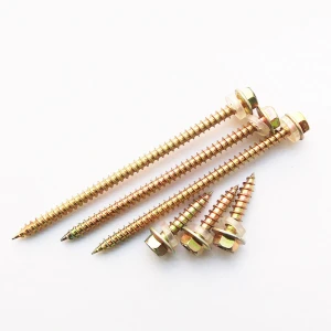 DIN7504 Hex flange head Self-drilling tapping screws ISO5480 Drilling Screws With Tapping Screw Thread With Collar