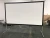 Import Display Fast Fold Projector Screen / Portable Presentation Screen White Good Quality Giant 100 Inch 16 9 Matt from China