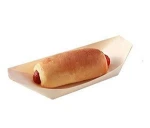 Disposable birtch wooden thin plate boat plate for sushi
