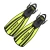 Import divestar factory OEM service customized snorkelling diving and swimming plastic rubber adjustable fins from China
