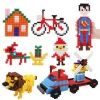 DIY 3D mini Building Blocks Bricks Sets Mini Bricks pixel Toy 1000 Pieces 15 colours for Kids and Children