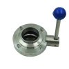 Dn50 good sanitary ss stainless steel 304 316 manual thread welded valve with pull handle