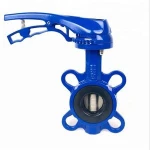 DN50 PN10 PN16 or 150LB Wafer Type Stainless Steel CF8 Disc Cast Iron Butterfly Valve Price