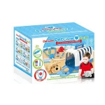 (Dog) Wash & Trim pet toys Vet Groomer Play Set With Plush Stuffed Animal And Plastic Cages for kids 6pcs