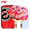 Double Happiness DHS beginner training amateur table tennis racket horizontal and vertical racket set free table tennis E2