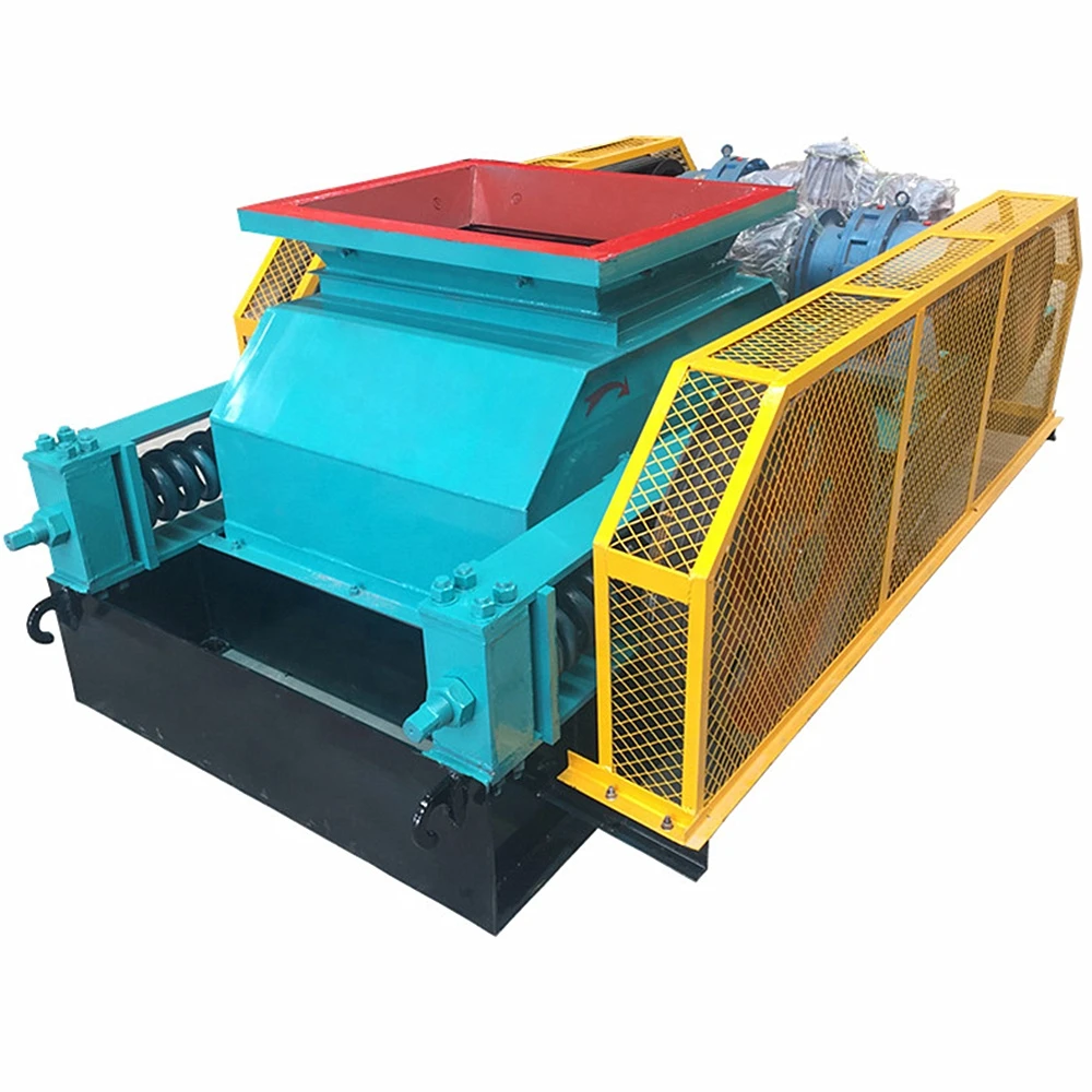 Double Roller Crusher Metal Recycling Machines Small Stone Cutting Machine