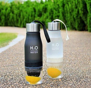 Dropshipping Lemon Water Bottle Outdoor Sport Travel Infuser Juice Fruit Pulp Water Bottles for Healthy Drinking