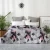 Dubai Saudi Arabia soft brushed 80gsm hollowfiber filling  bed spread set bedspreads