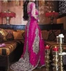 dubai very fancy lace muslim chiffon abaya hijab wedding dress long sleeves designer islamic clothing K4074