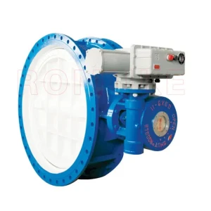 Ductile Iron/Cast Steel Electric Flanged Triple Eccentric Soft Seal Butterfly Valve