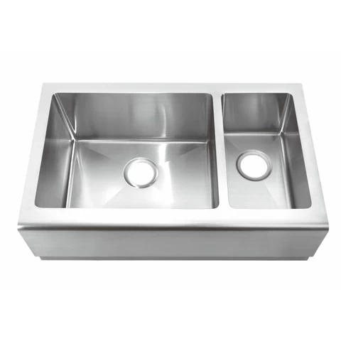 Durable Quality Stainless Steel Basin Apron Kitchen Sink With Accessories